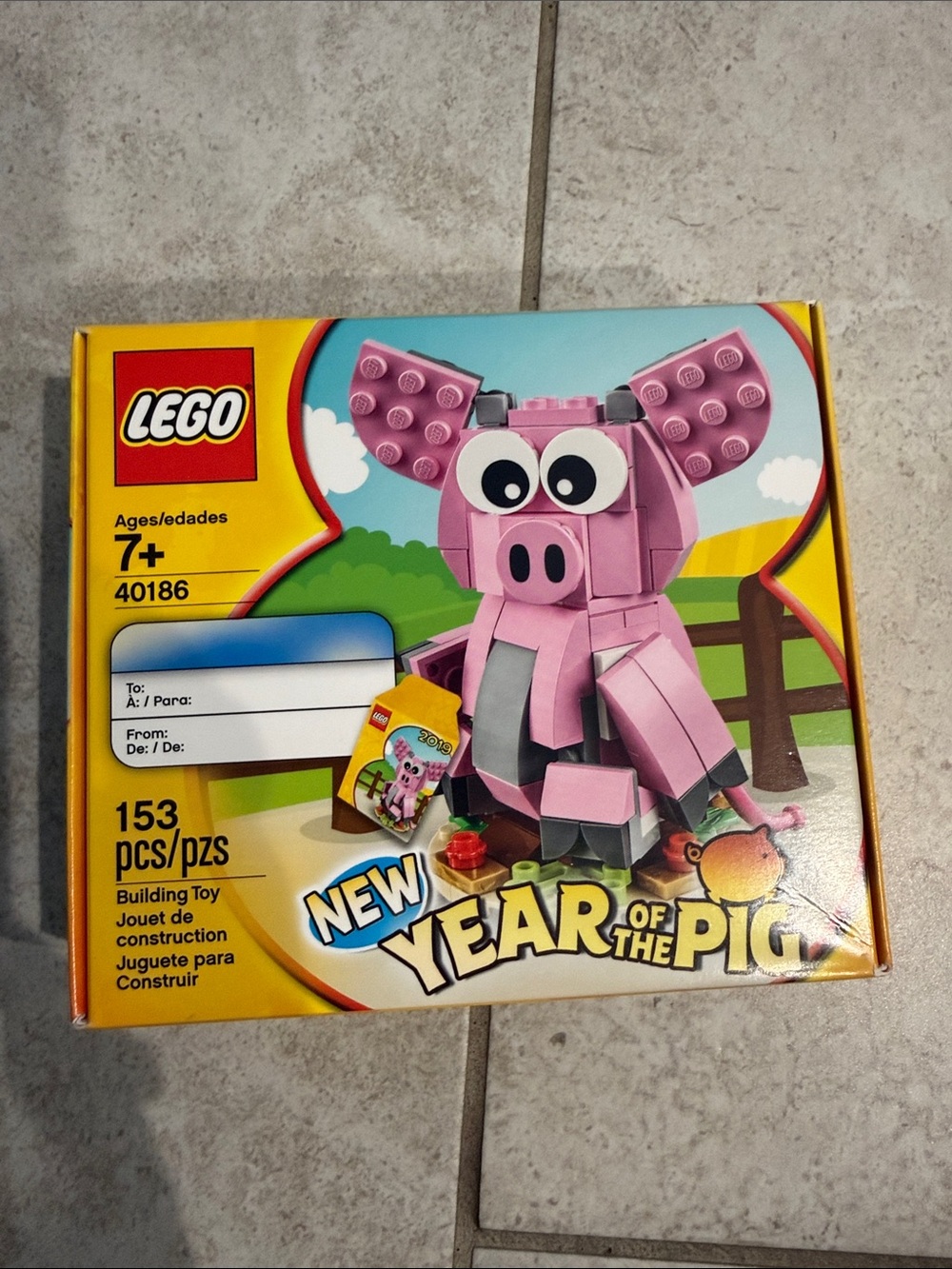 LEGO Pink Pig New Year Building Set - 40186